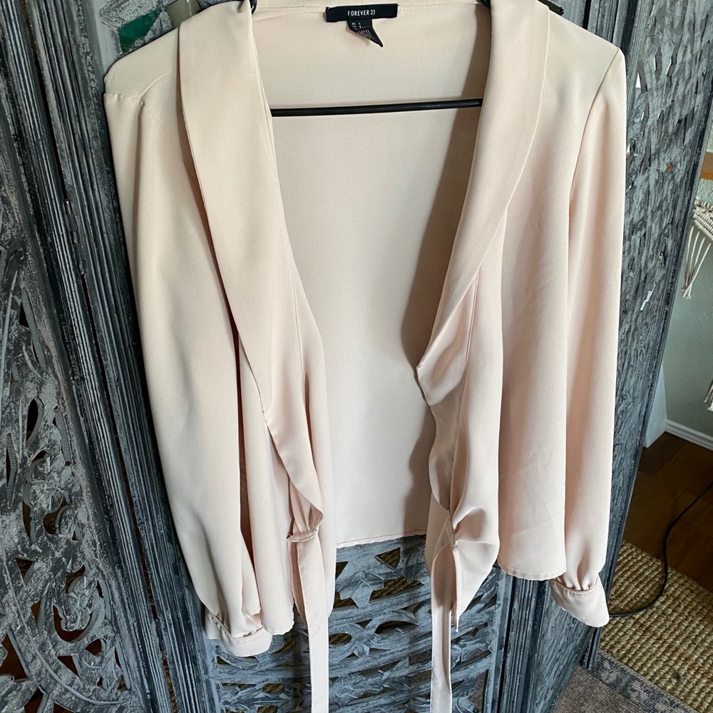Wrap up tie blouse